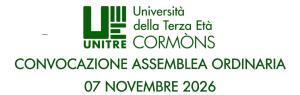 CONVOCAZIONE ASSEMBLEA ORDINARIA DEGLI ASSOCIATI  SABATO 07 NOVEMBRE 2026